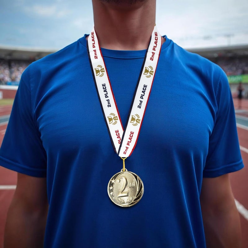 All Quality 1st 2nd 3rd Place Midnite Star Award Medals - 3 Piece Set (Gold, Silver, Bronze) Includes Neck Ribbon - Image 4